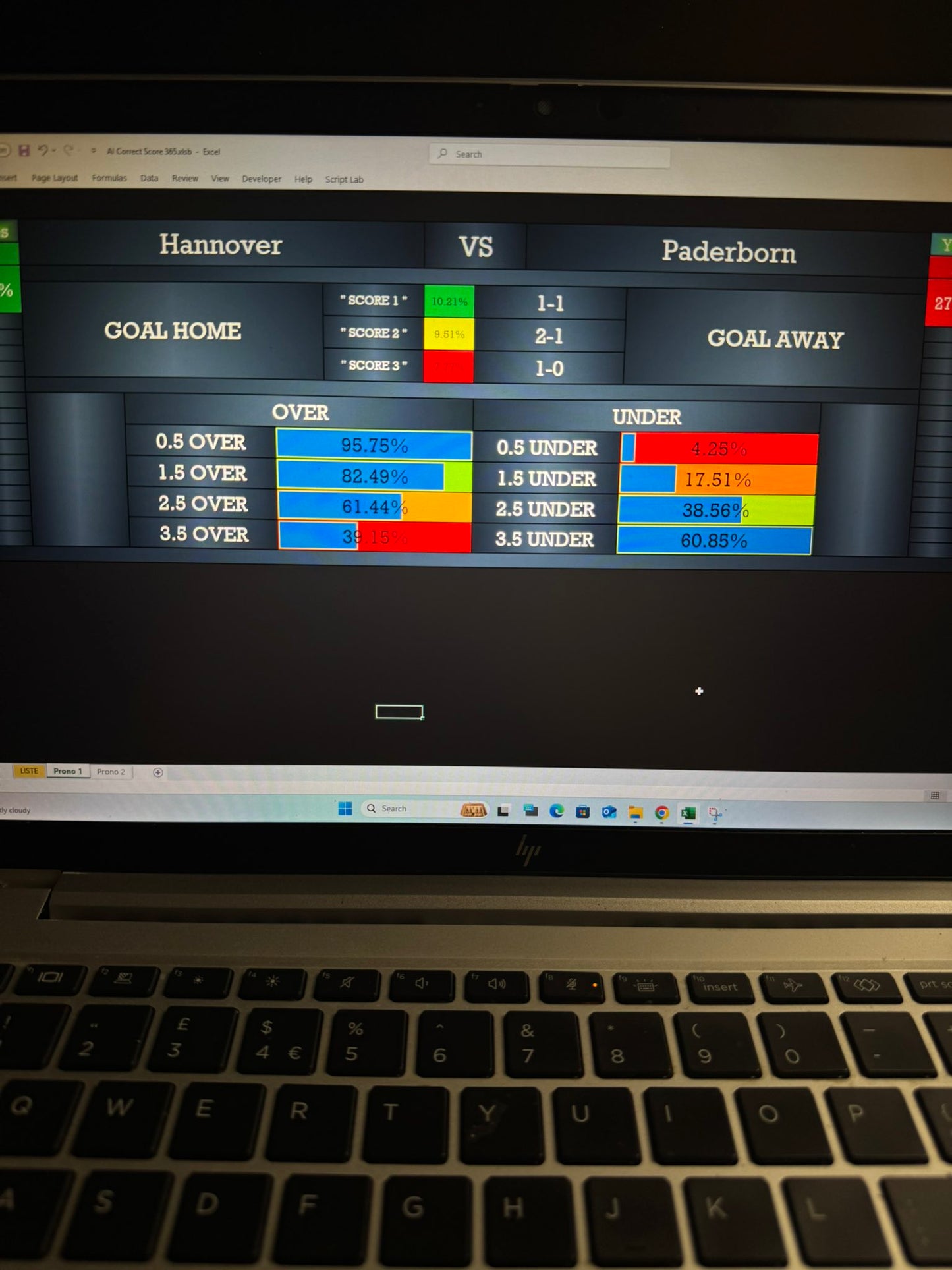 Correct Score Football Software