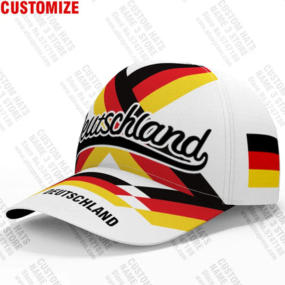 Germany Youth Cap Custom Flag Hat Print Photo Baseball