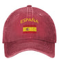 Spain Cap Spanish Flag Hat Baseball Gift