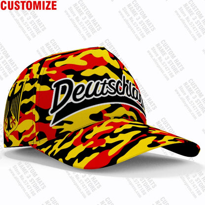 Germany Youth Cap Custom Flag Hat Print Photo Baseball